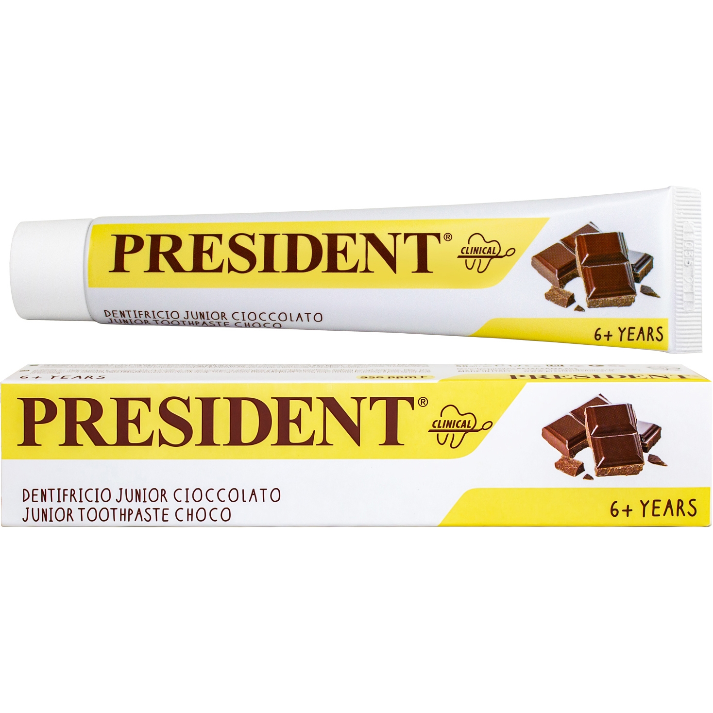 Зубна паста President Junior Toothpaste Choco 6+ years 50 мл - фото 1