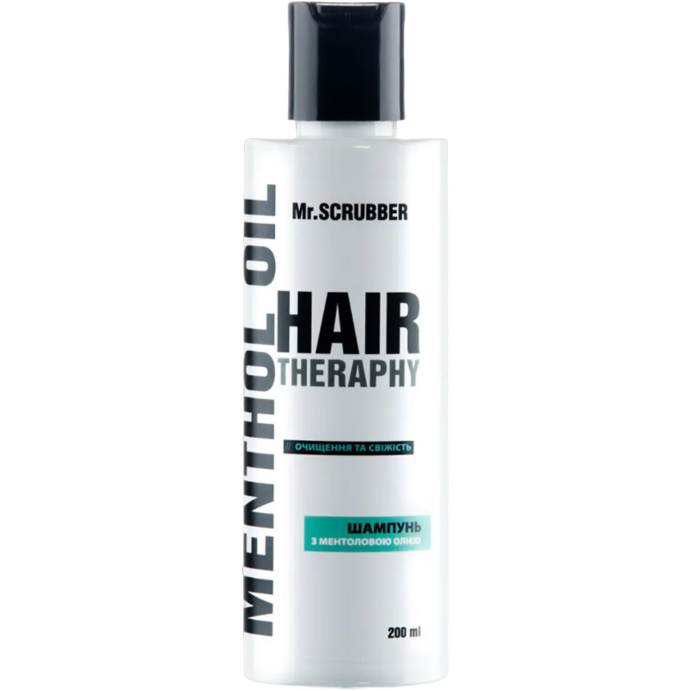 Шампунь для волосся Mr.Scrubber Hair Therapy Menthol Oil, 200 мл - фото 1