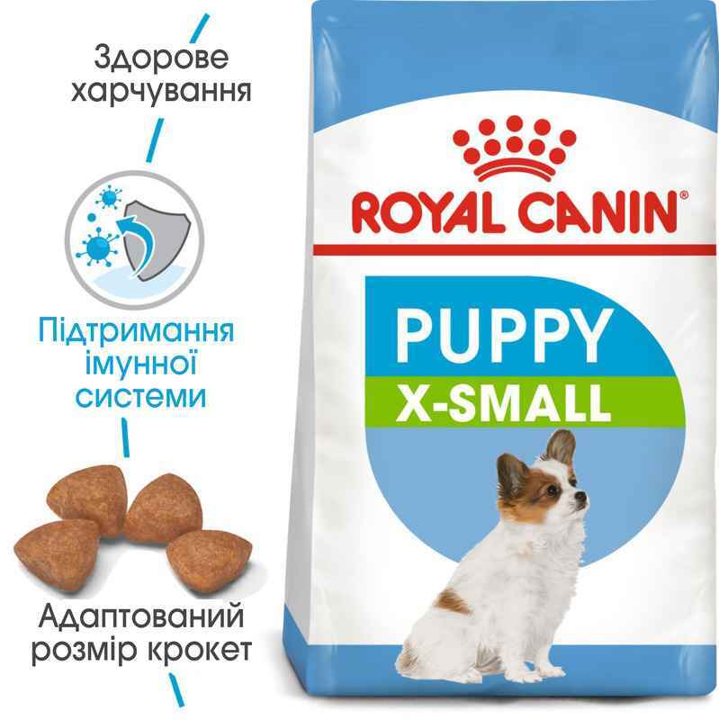 Сухий корм для цуценят дуже мініатюрних порід Royal Canin X-Small Puppy, 3 кг (10020301) - фото 4