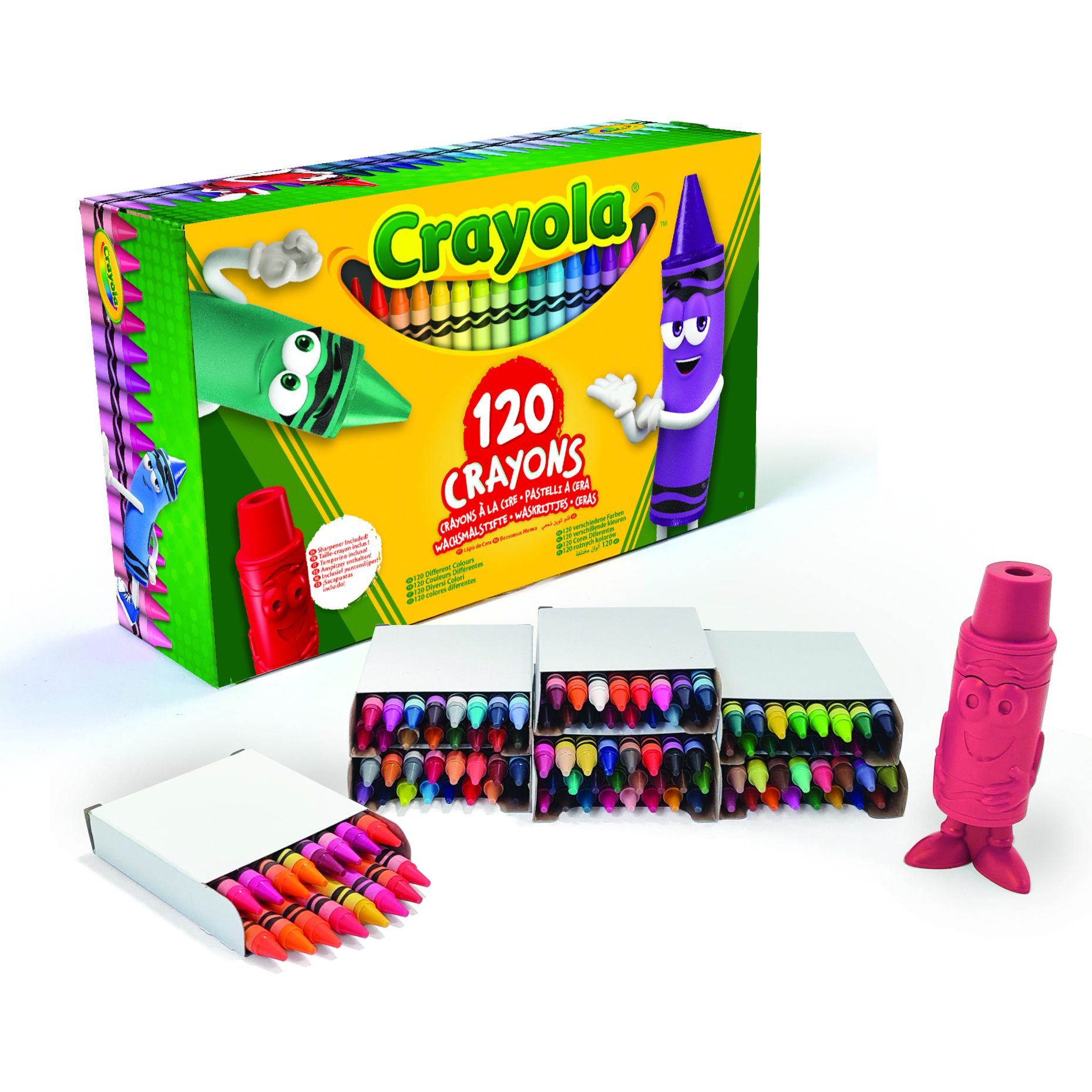 Набор восковых мелков Crayola со точилкой 120 шт. (52-6920) - фото 4