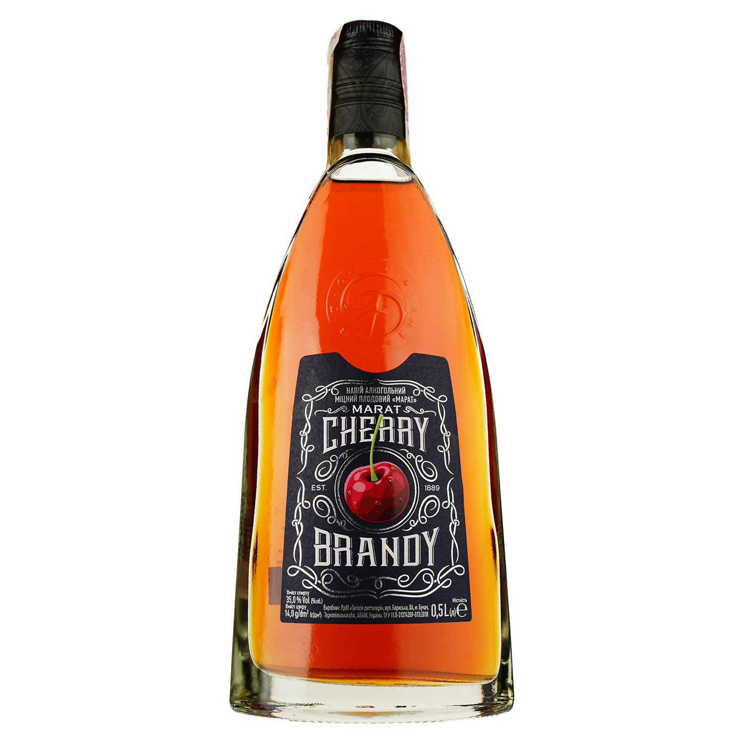 Напиток алкогольный крепкий плодовый Marat Cherry Brandy 35% 0.5 л - фото 1