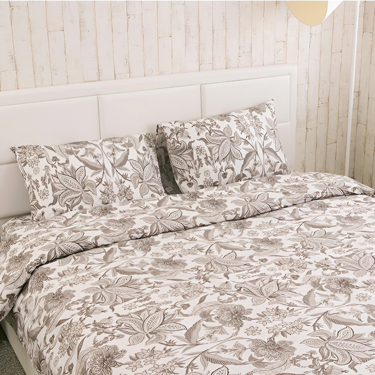 Комплект постельного белья Руно Luxury бязь набивная полуторный бежевый (1.114_Luxury) - фото 1
