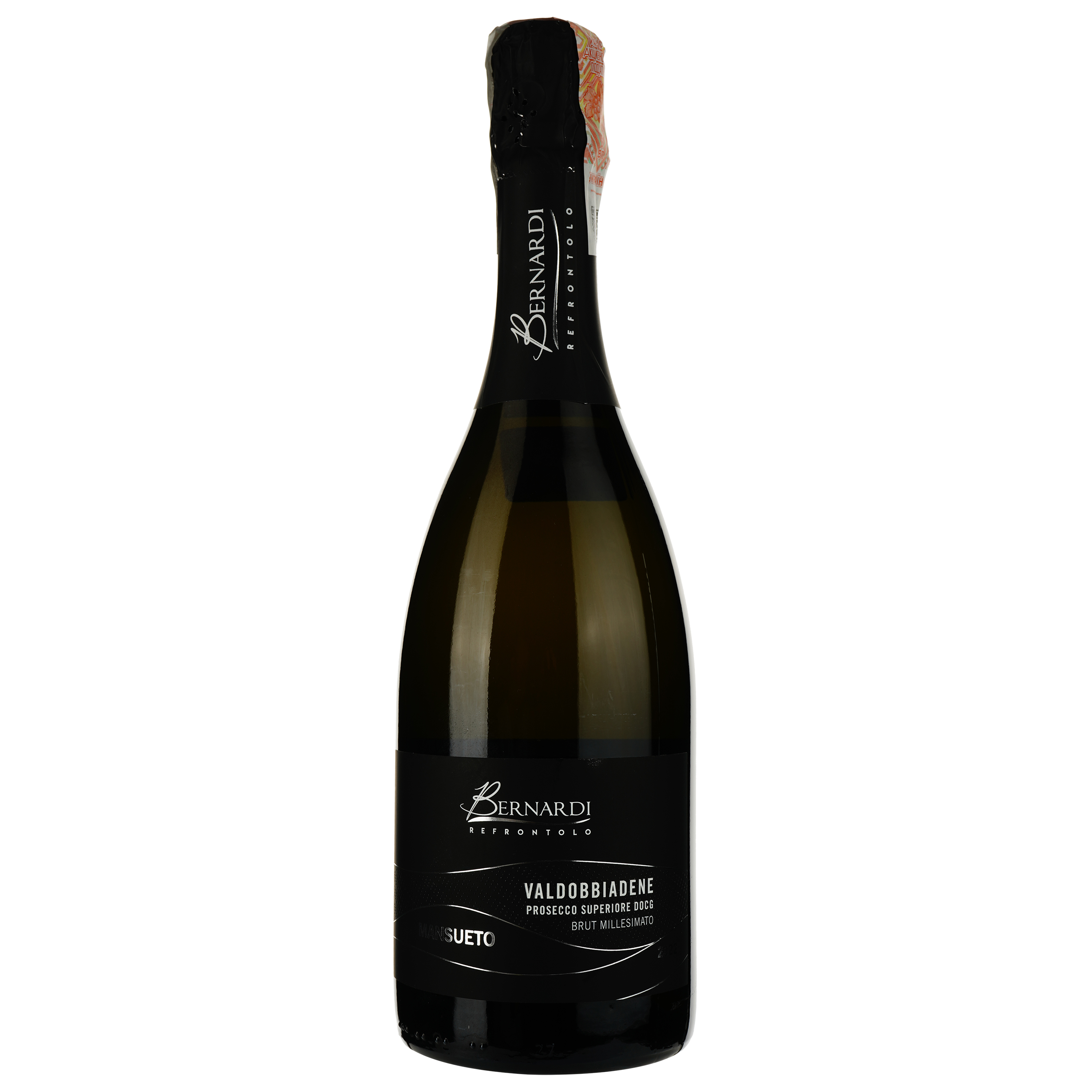 Игристое вино Bernardi Prosecco Valdobbiadene Superiore DOCG Millesimato Brut, белое, брют, 0.75 л - фото 1