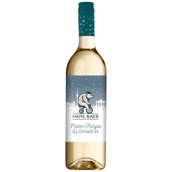 Вино Hans Baer Muller-Thurgau Gluhwein, белое, десертное, 11,5%, 0,75 л (887970) - фото 1