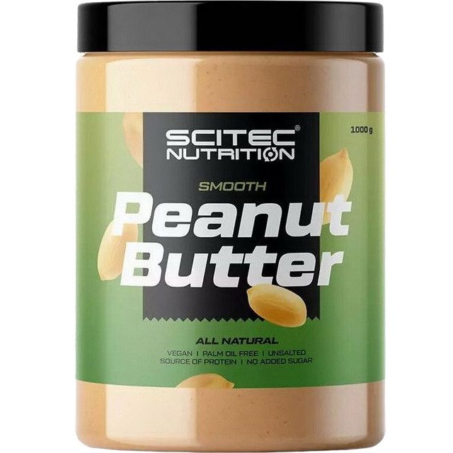 Арахісова паста Scitec Nutrition Peanut Butter smooth 1000 г - фото 1