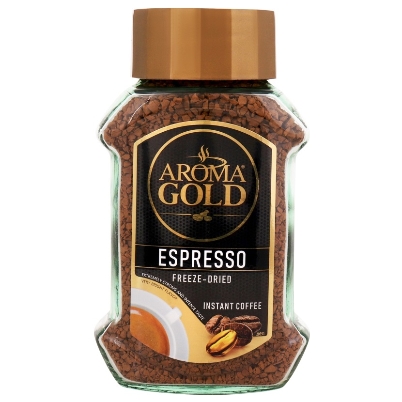 Кофе растворимый Aroma Gold Espresso, 100 г (895287) - фото 1