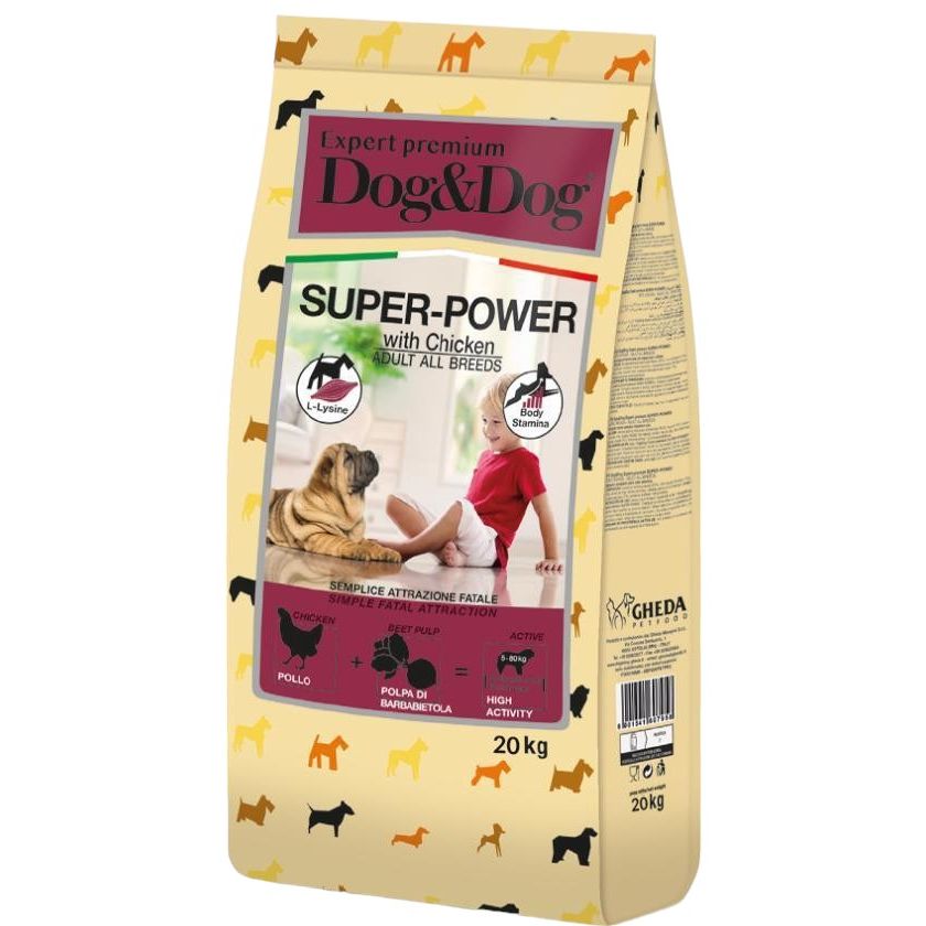 Сухой корм для собак Gheda D&Dog Expert High Premium Superpower 20 кг (GDA00578) - фото 1