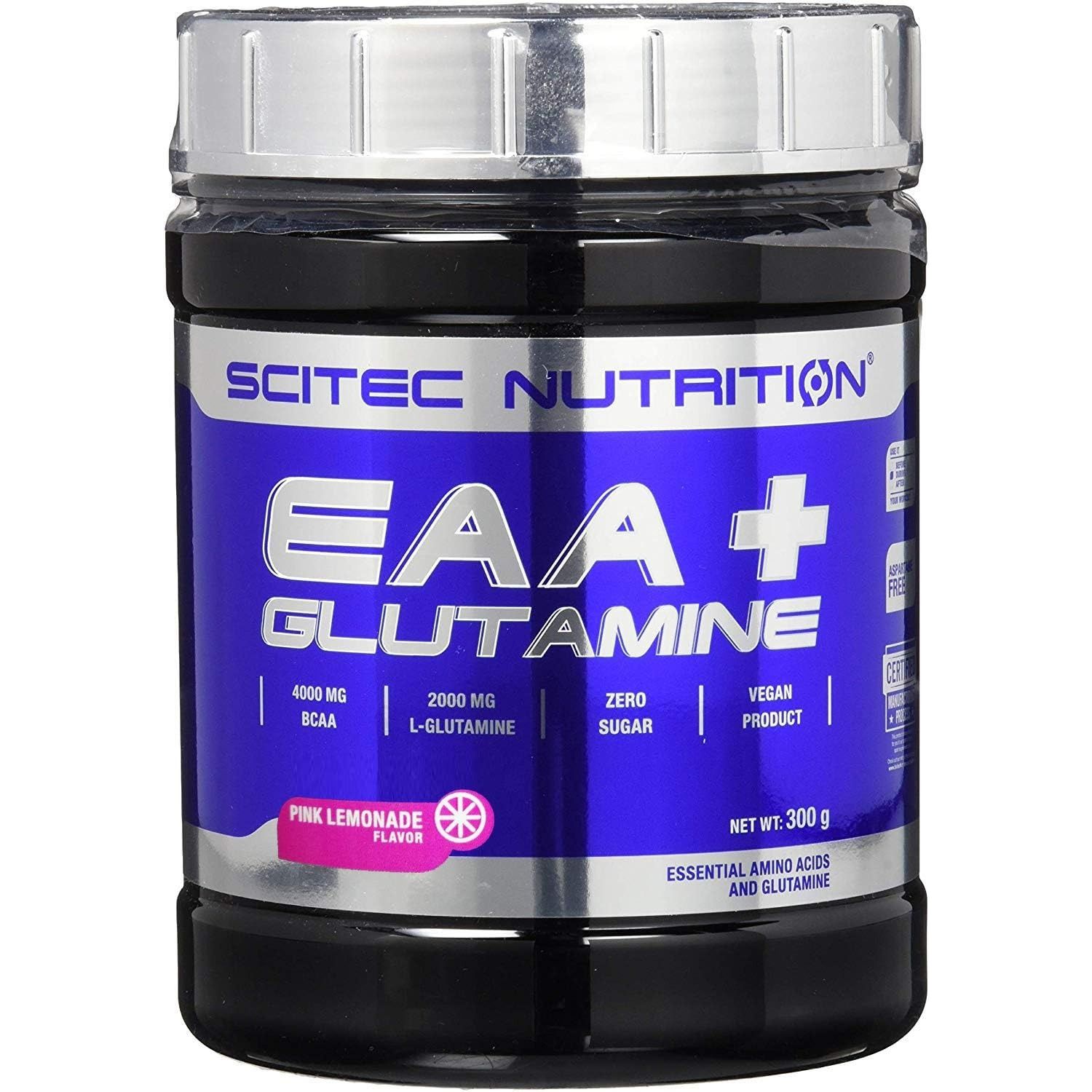 Аминокислоты Scitec Nutrition EAA+Glutamine Розовый лимонад 300 г - фото 1
