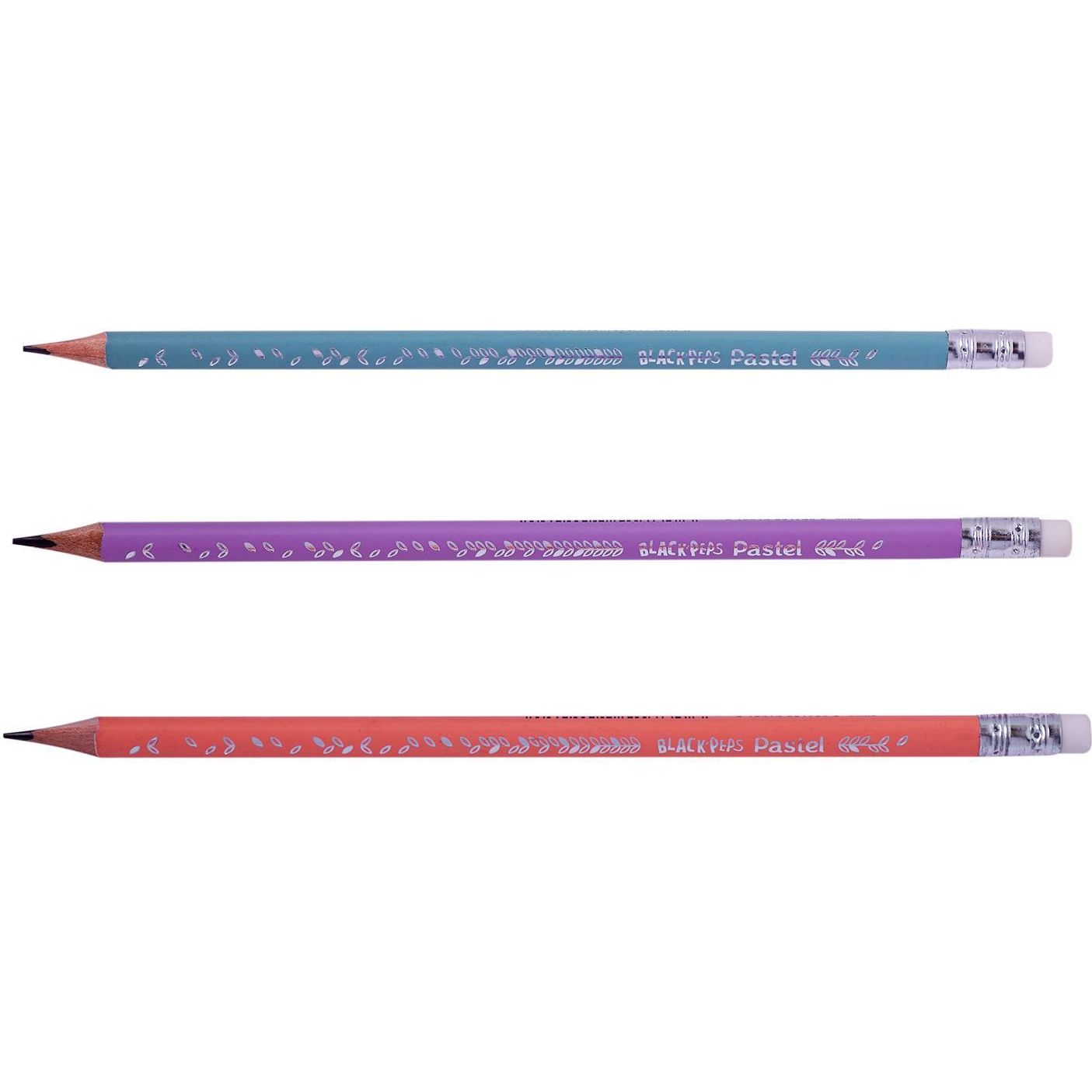 Олівець графітовий Maped Black Peps Pastel HB з гумкою (MP.851730) - фото 2