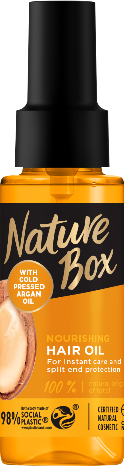 Олія Nature Box Argan Oil, з аргановою олією холодного віджиму, 70 мл - фото 1