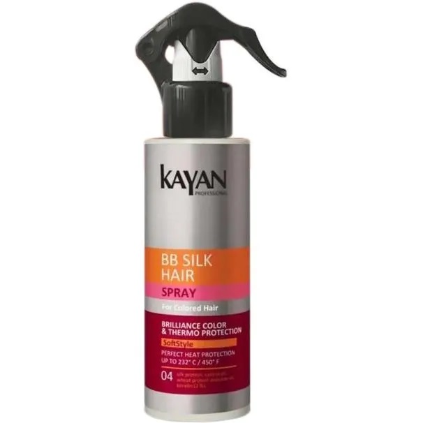 Спрей-термозахист Kayan Professional BB Silk для фарбованого волосся, 250 мл - фото 1