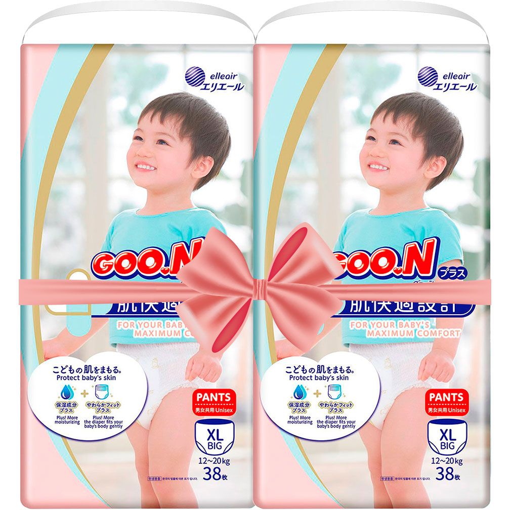 Трусики-подгузники GOO.N Plus XL (12-20 кг) 76 шт. - фото 1