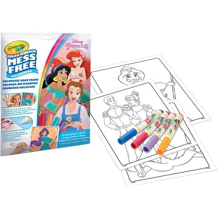 Розмальовка Crayola Color Wonder Disney Princess, 18 сторінок (75-2813) - фото 1