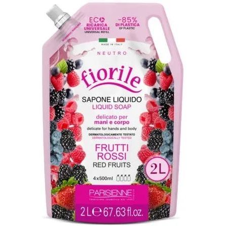 Жидкое мыло Fiorile Red Fruits, красные фрукты, 2 л - фото 1