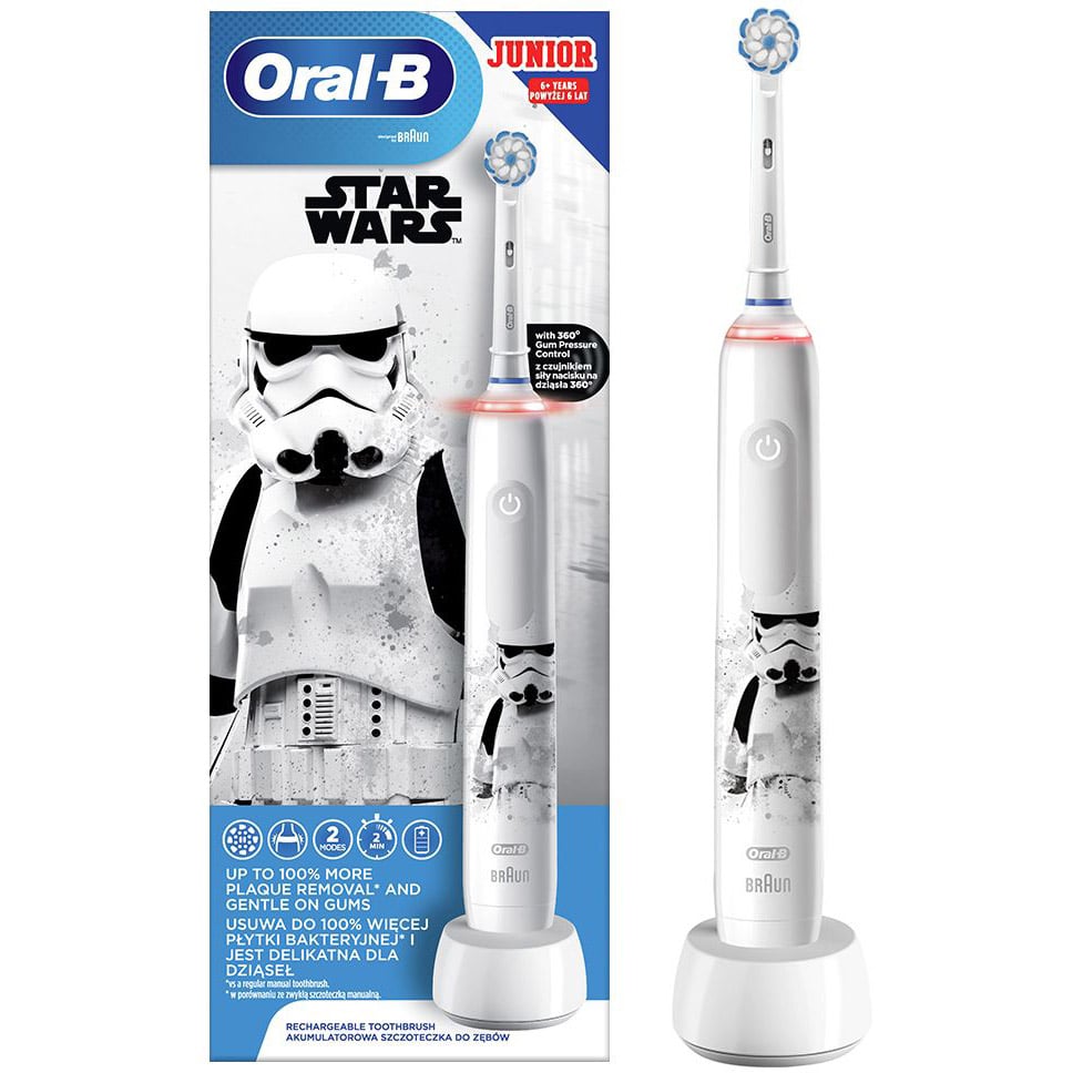 Електрична зубна щітка Oral-B Braun Junior Strar Wars D505.513.2K - фото 1