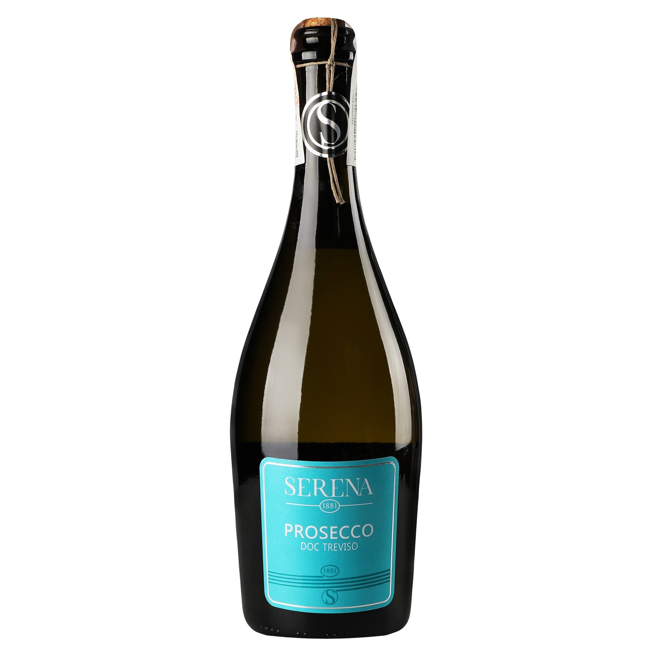 Вино игристое Terra Serena 1881 Prosecco Frizzante DOC Treviso, сухое белое, 10,5%, 0,75 л (798192) - фото 1