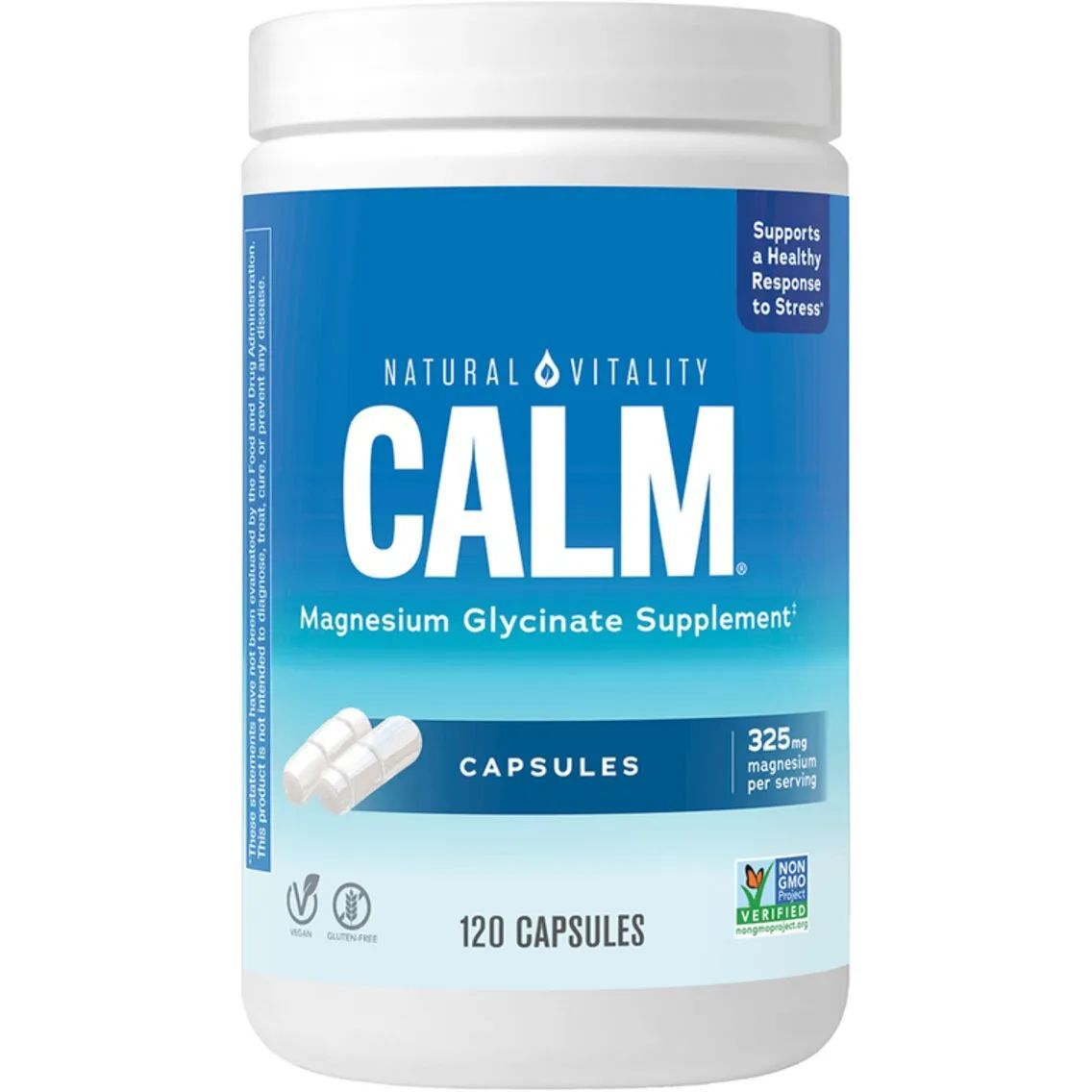 Гліцинат магнію Natural Vitality CALM Magnesium Glycinate 325 мг 120 капсул - фото 1