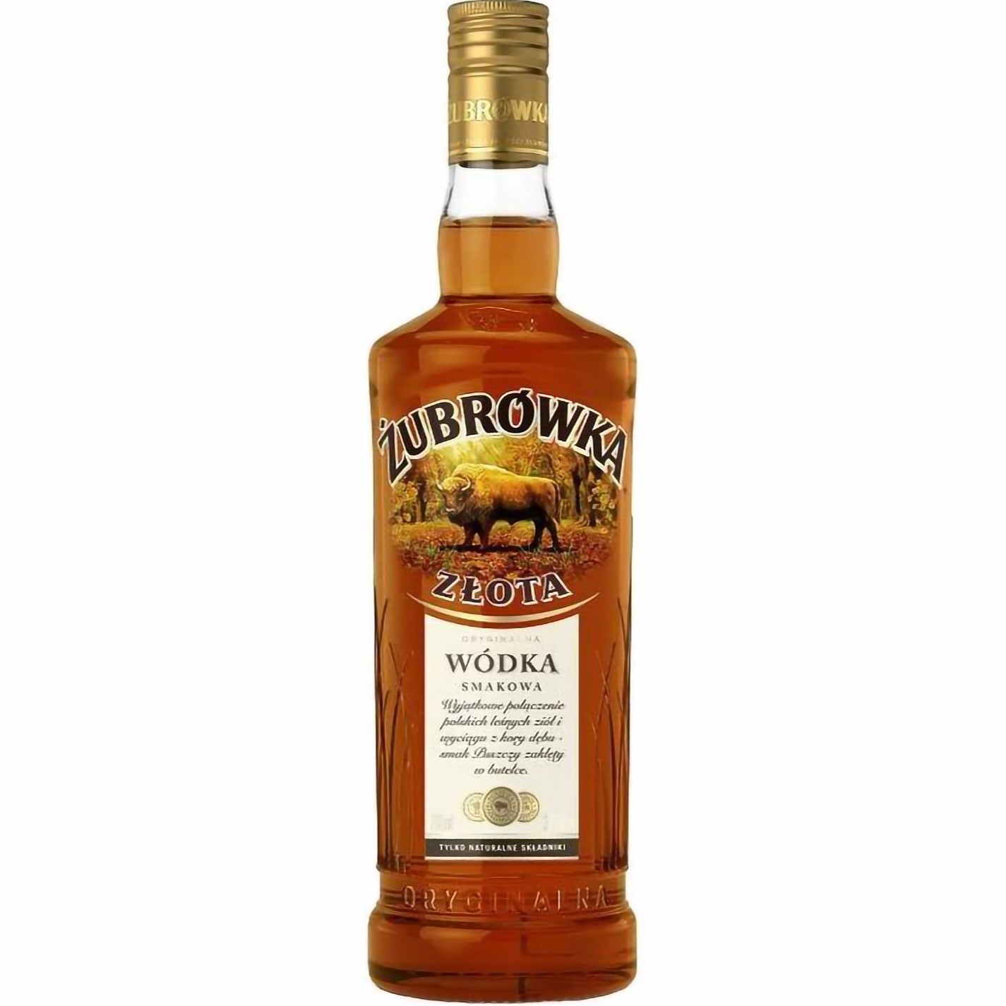 Алкогольный напиток Zubrowka Zlota 37.5% 0.7 л - фото 1
