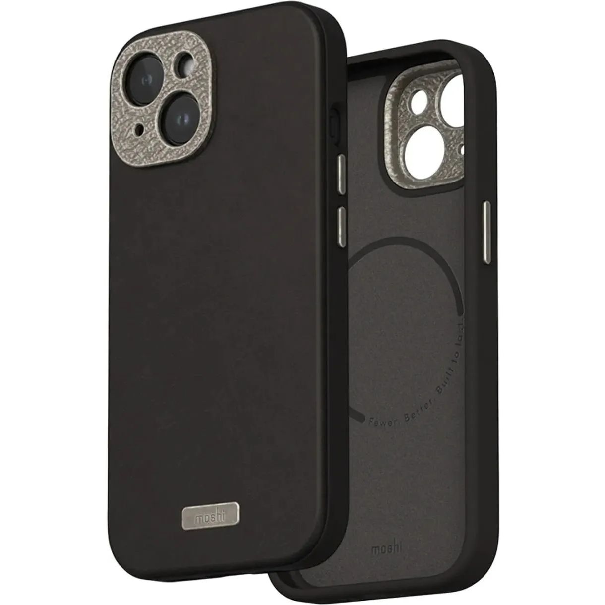 Чехол-накладка Moshi Napa Slim Hardshell Case Midnight Black для iPhone 15 - фото 1