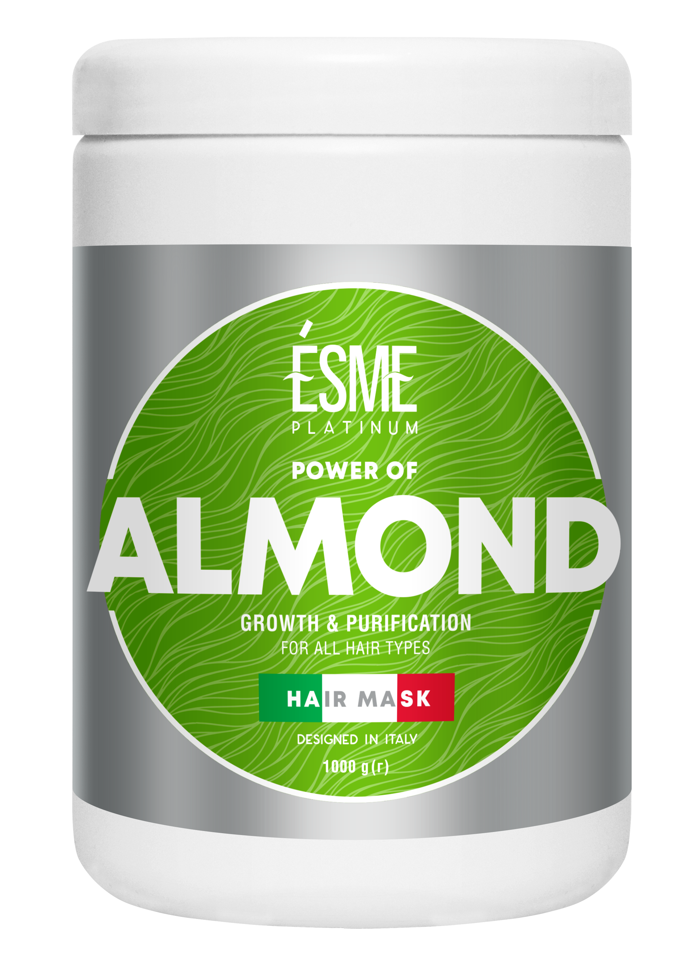 Маска Esme Platinum Almond з мигдальним маслом, для всіх типів волосся, 1000 мл - фото 1