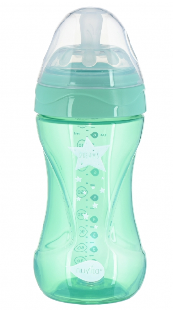 Бутылочка для кормления Nuvita Mimic Cool, антиколиковая, 250 мл, зеленый (NV6032GREEN) - фото 1