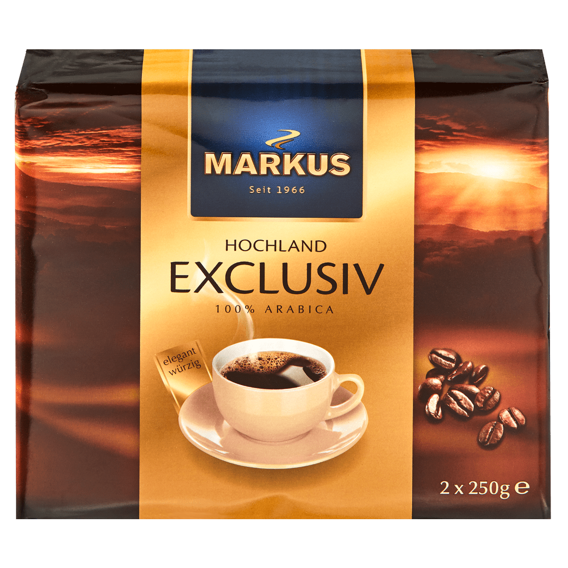 Кофе молотый Markus Kaffee Exclusiv, 500 г (2 уп. по 250 г) (895440) - фото 1
