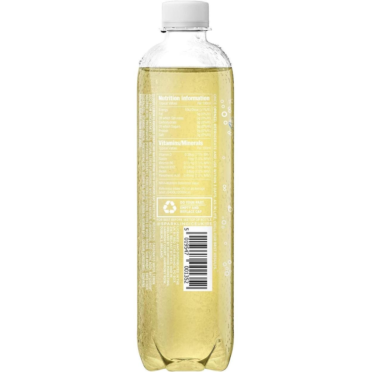 Напиток Sparkling Ice Cloudy Lemon безалкогольный 500 мл (895663) - фото 3