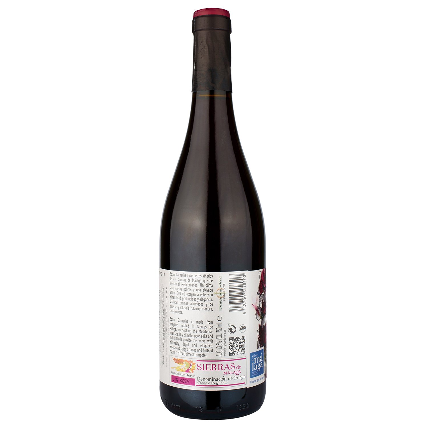 Вино Jorge Ordonez&Co Botani Garnacha Jorge, красное, сухое, 0,75 л (13170) - фото 2