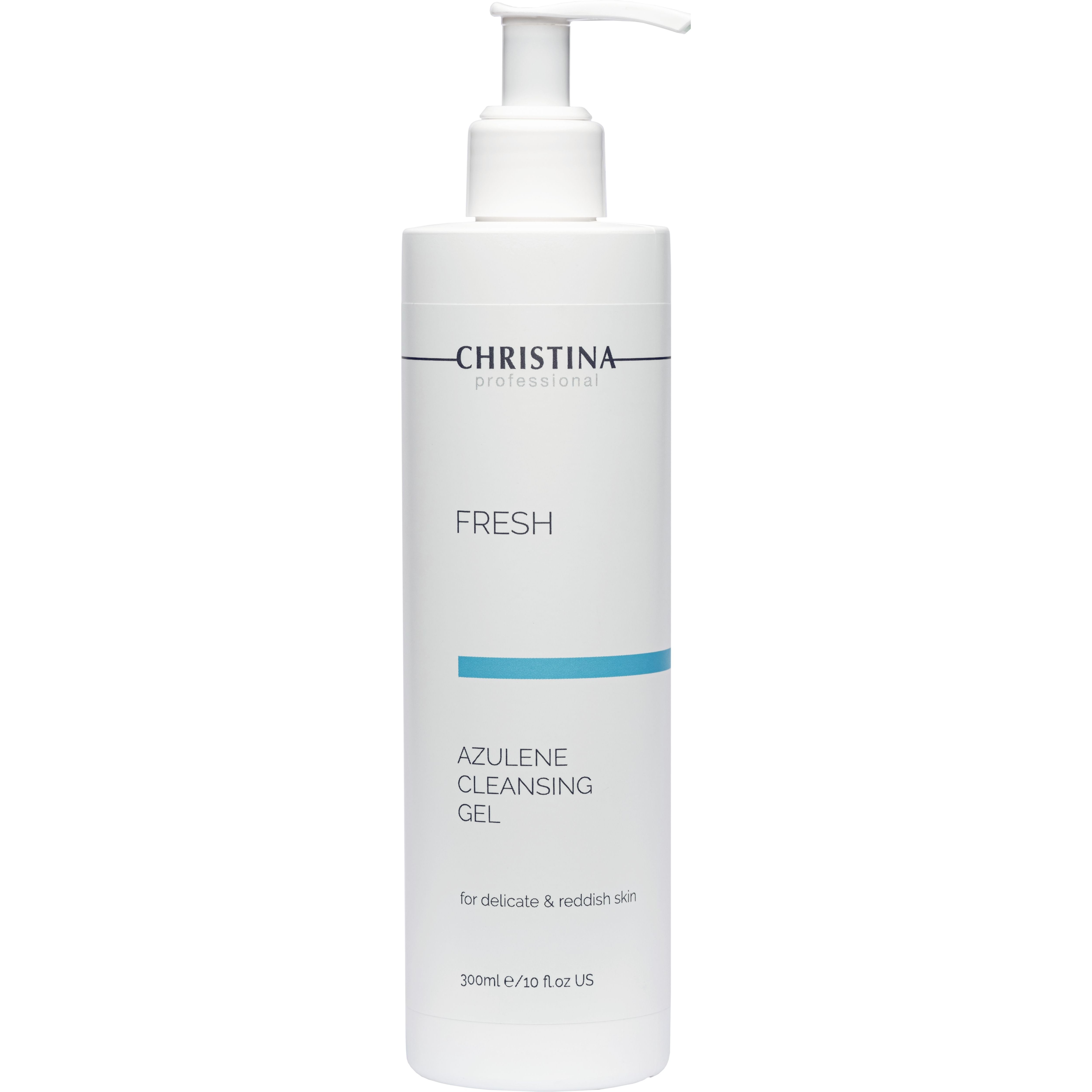 Азуленовый очищающий гель для чувствительной кожи Christina Fresh Azulene Cleansing Gel For Delicate & Reddish Skin, 300 мл - фото 1
