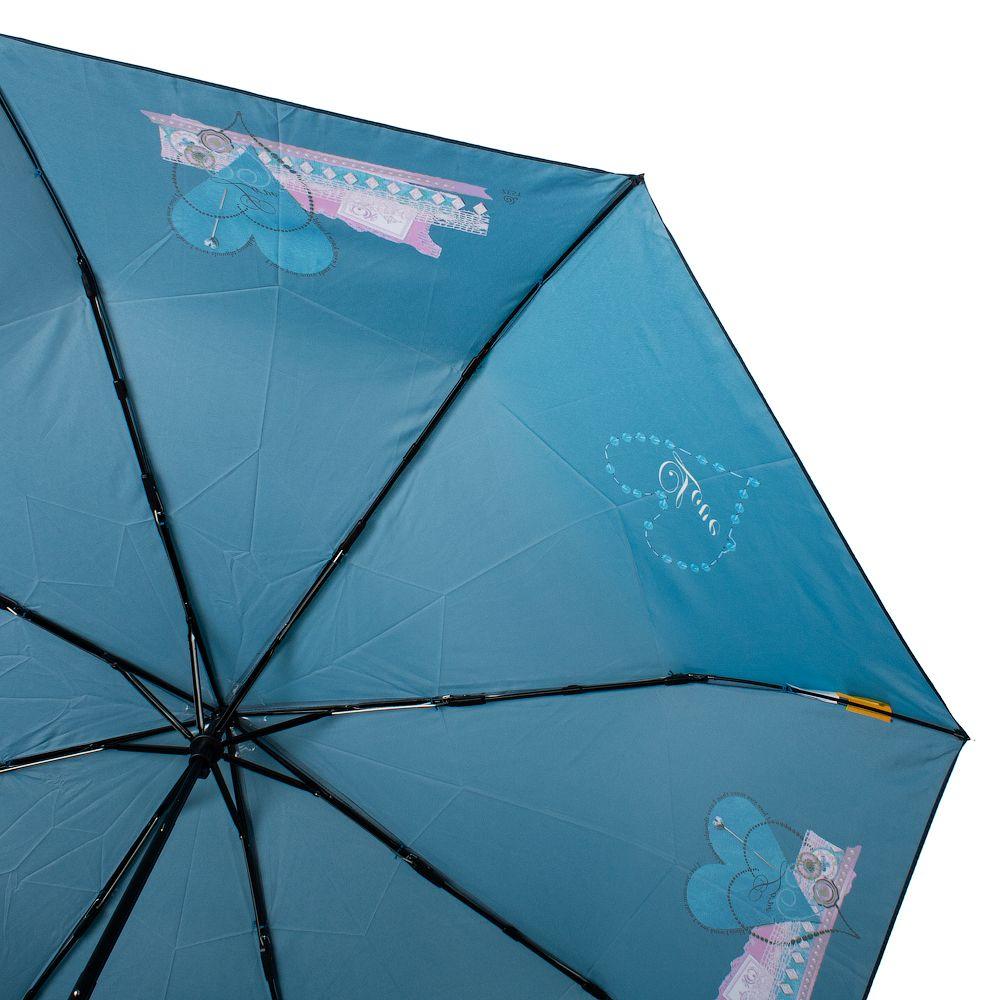 Жіноча складана парасолька механічна Zest 97 см бірюзова - фото 3