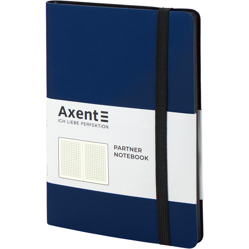 Книга записна Axent Partner Soft A5- в клітинку 96 аркушів синя (8206-02-A) - фото 2