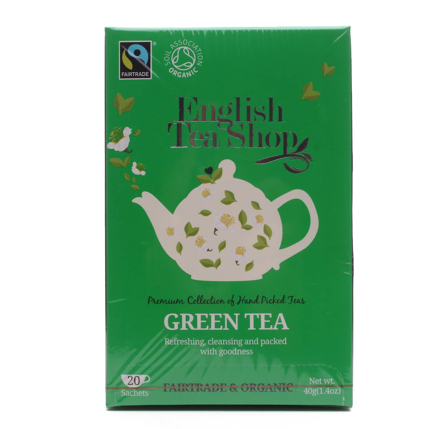 Чай зеленый English Tea Shop, 20 пакетиков, 40 г (572223) - фото 1
