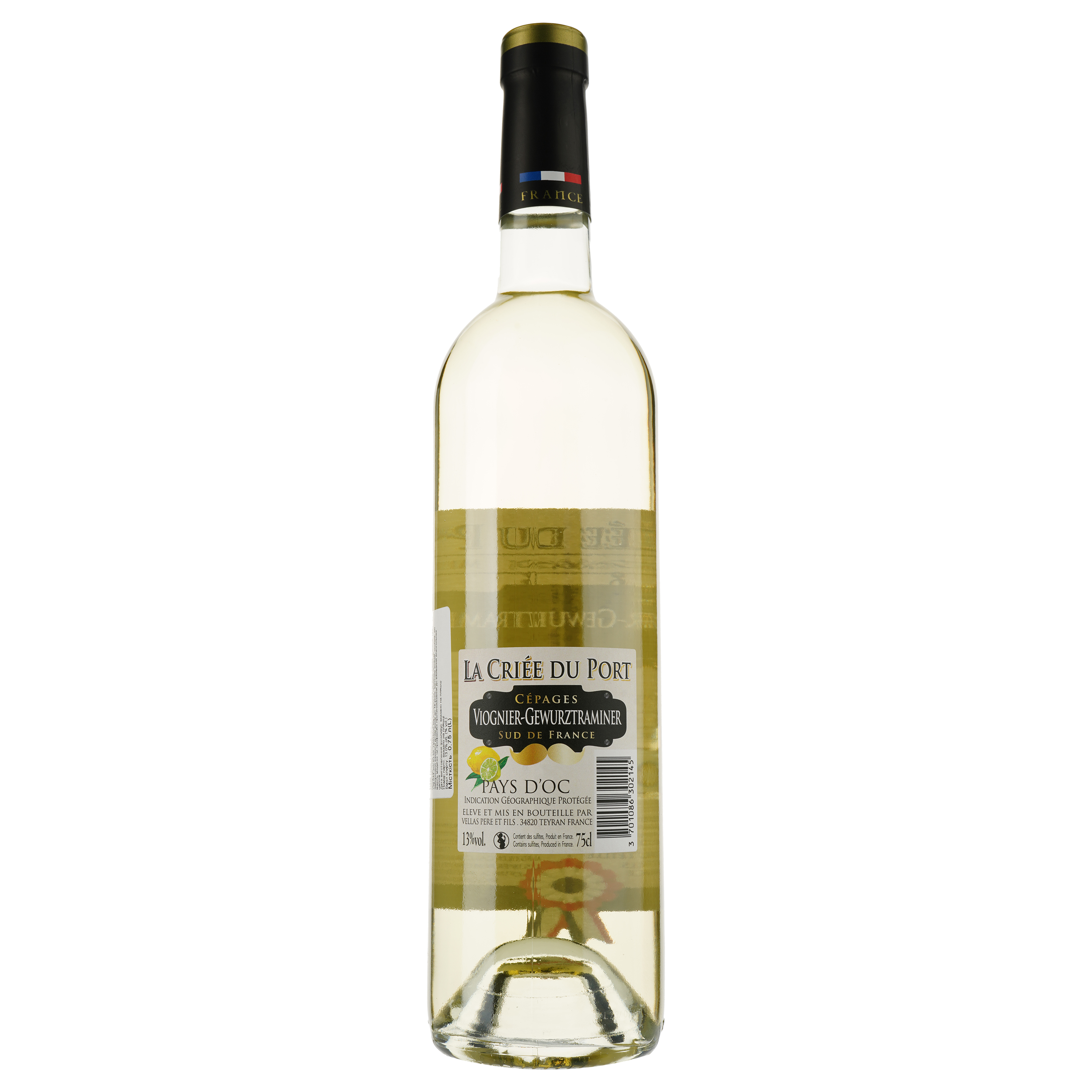 Вино La Criee Du Port Viognier Gewurztraminer IGP Pays D'Oc, біле, сухе, 0,75 л - фото 2