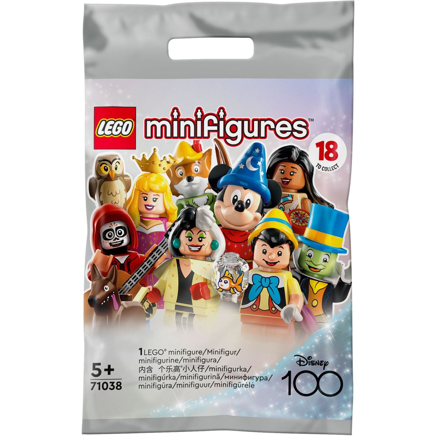 Конструктор LEGO Minifigures Мініфігурки серії Disney 100, 8 деталей (71038) - фото 1