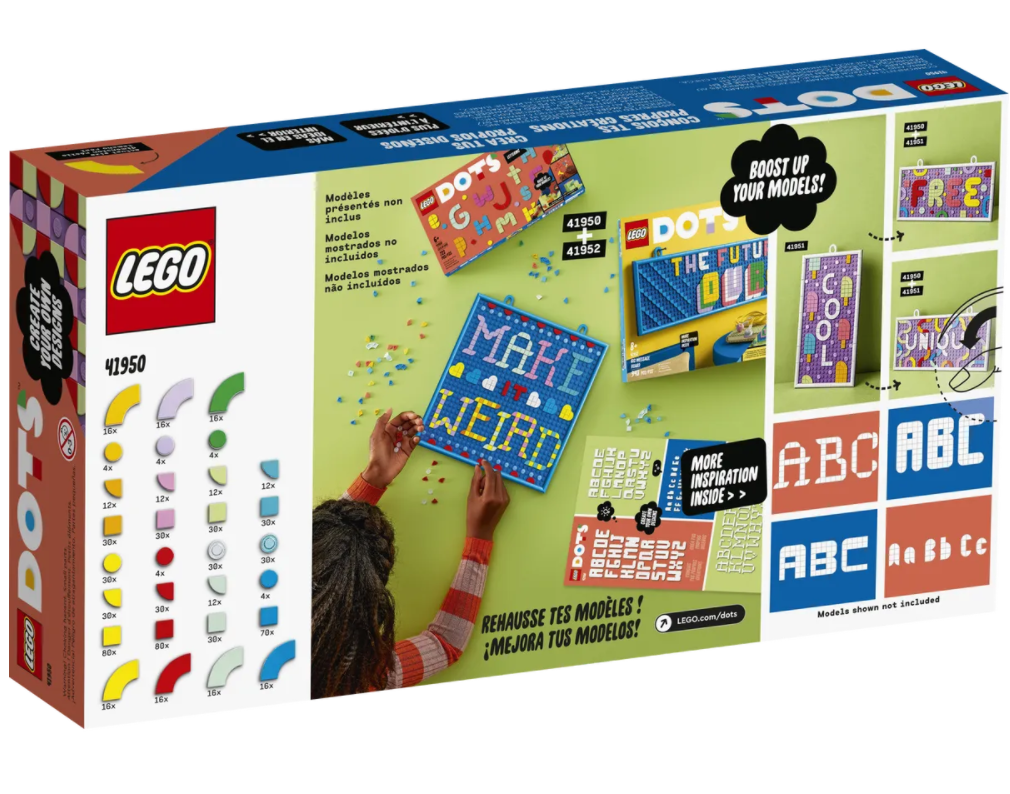 Конструктор LEGO DOTs Большой набор тайлов: буквы, 722 деталей (41950) - фото 7