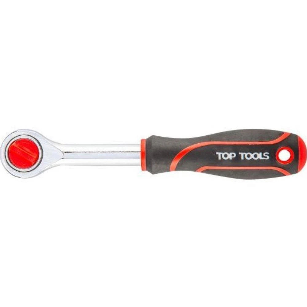Ключ-трещотка Top Tools 1/4" 24 зубца 150 мм (38D101) - фото 1