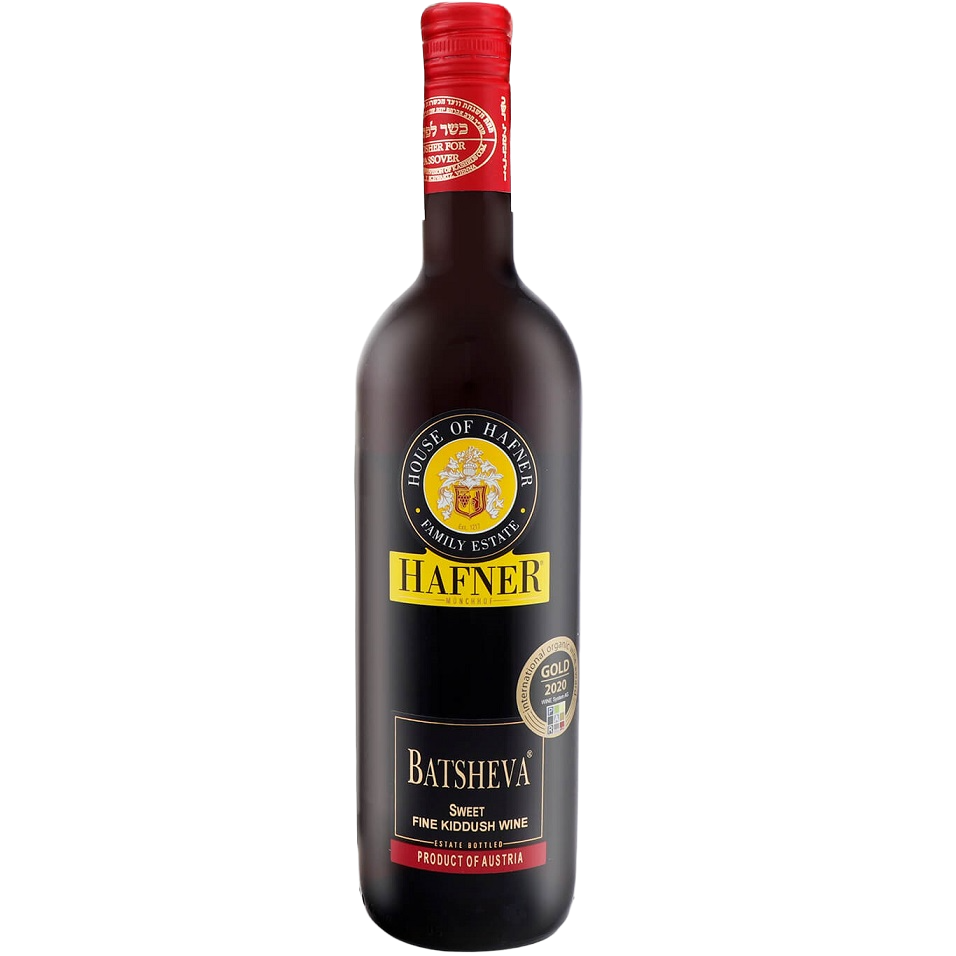 Вино Hafner Batsheva Sweet Kiddush Red, красное, сладкое, 12%, 0,75 л (829963) - фото 1