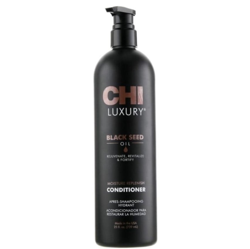 Кондиціонер для волосся CHI Luxury Black Seed Moisture Replenish Conditioner, 739 мл - фото 1