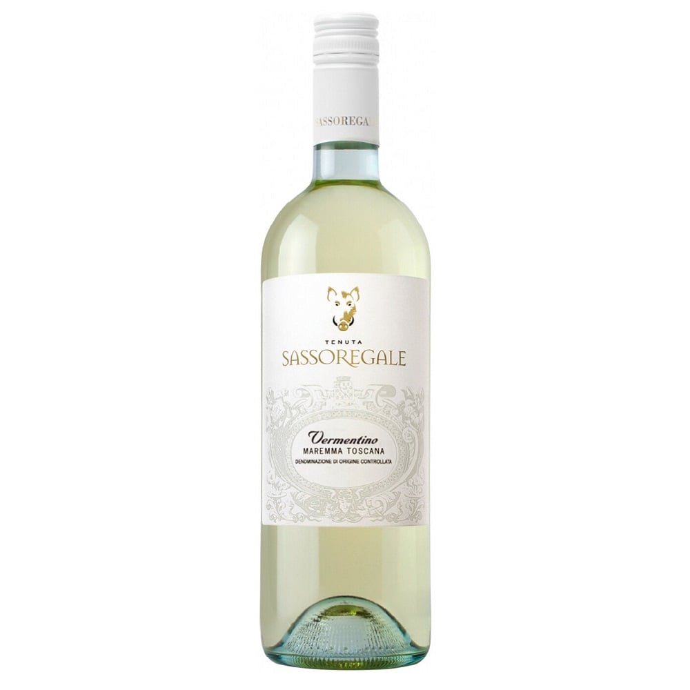 Вино Tenuta Sassoregale Vermentino DOC, біле, сухе, 13,5%, 0,75 л - фото 1
