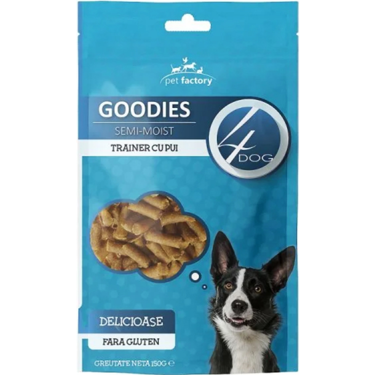 Лакомство для собак 4Dog Goodies полувлажные для тренировки со вкусом курицы 150 г - фото 1