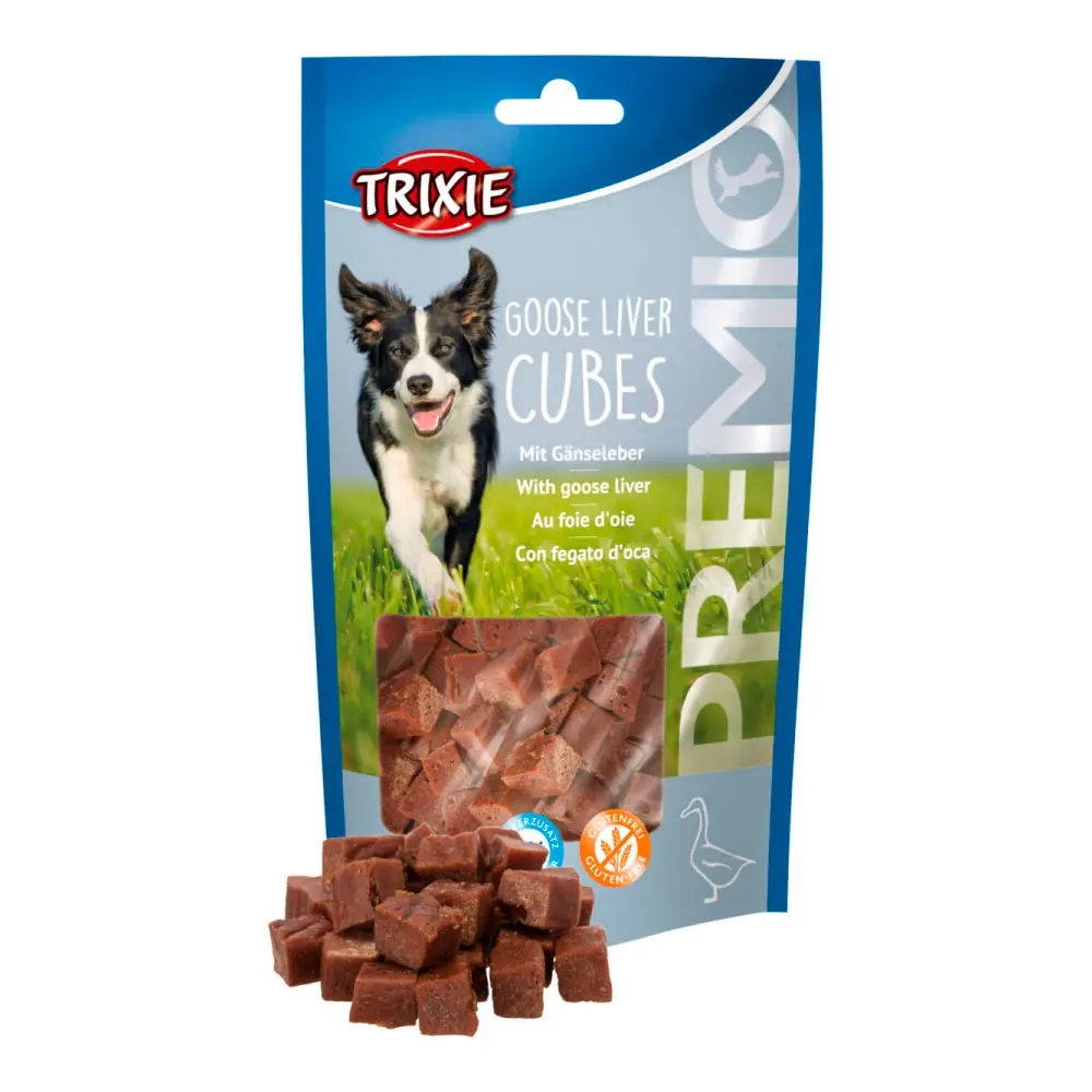 Лакомства для собак Trixie Premio Guse Liver Cubes, утиная печень 100 г (31867) - фото 2