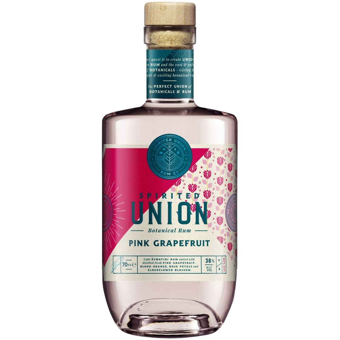 Ром Spirited Union Pink Grapefruit Botanical Rum 38% 0.7 л - фото 1