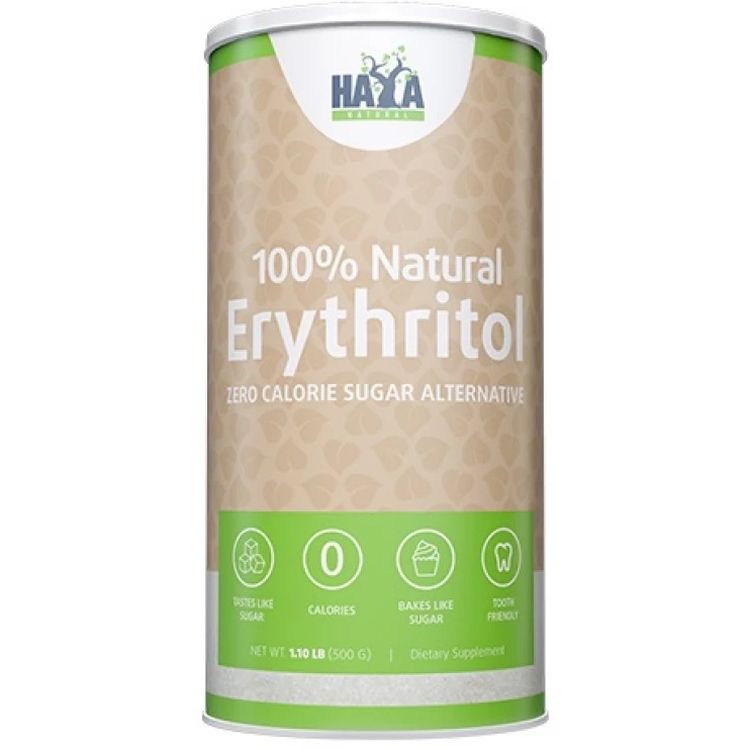 Эритритол сахарозаменитель/подсластитель Haya Labs Natural Erythritol 500 г - фото 1