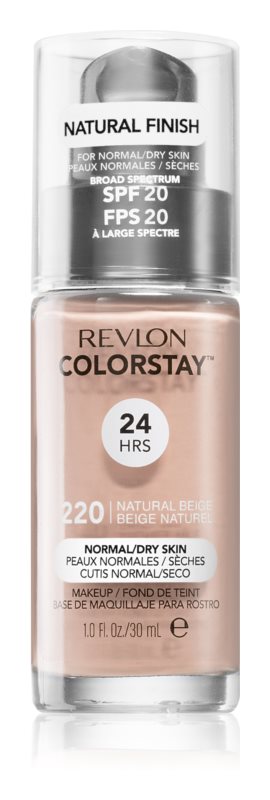 Тональний крем для нормальної і сухої шкіри обличчя Revlon Colorstay Makeup Normal and Dry Skin SPF 20, відтінок 220 (Natural Beige), 30 мл (423031) - фото 2