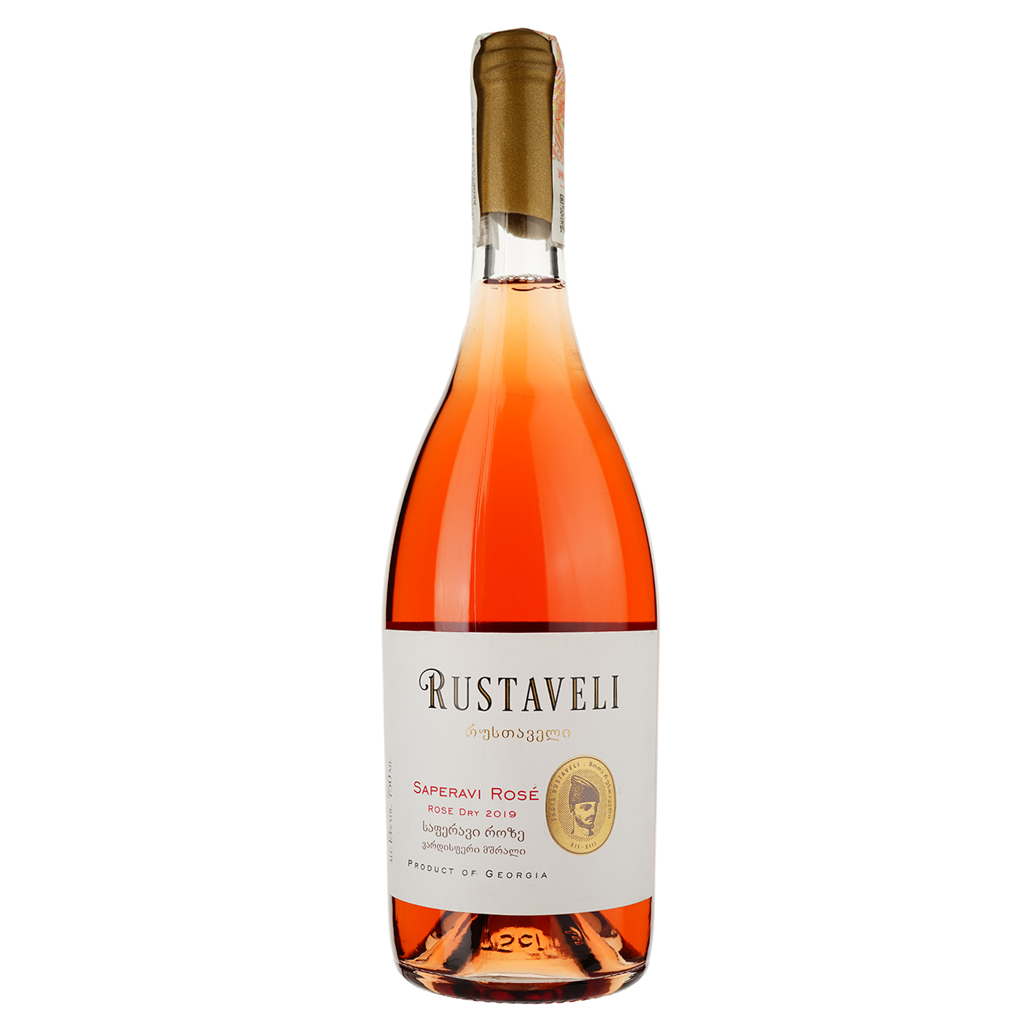 Вино Shilda Rustaveli Saperavi Rose, розовое, сухое, 0,75 л - фото 1