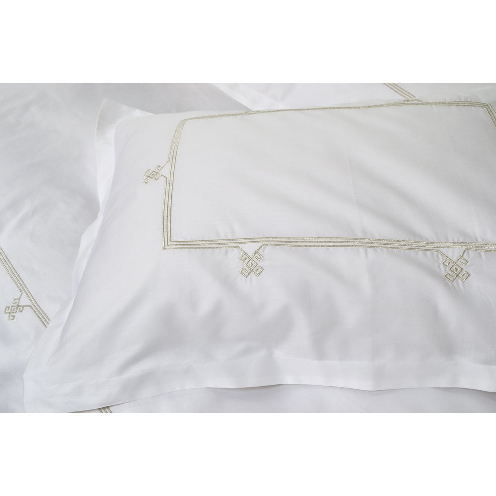 Комплект постельного белья Penelope Etnica gold, 220х240 см, белый (svt-2000022323086) - фото 4