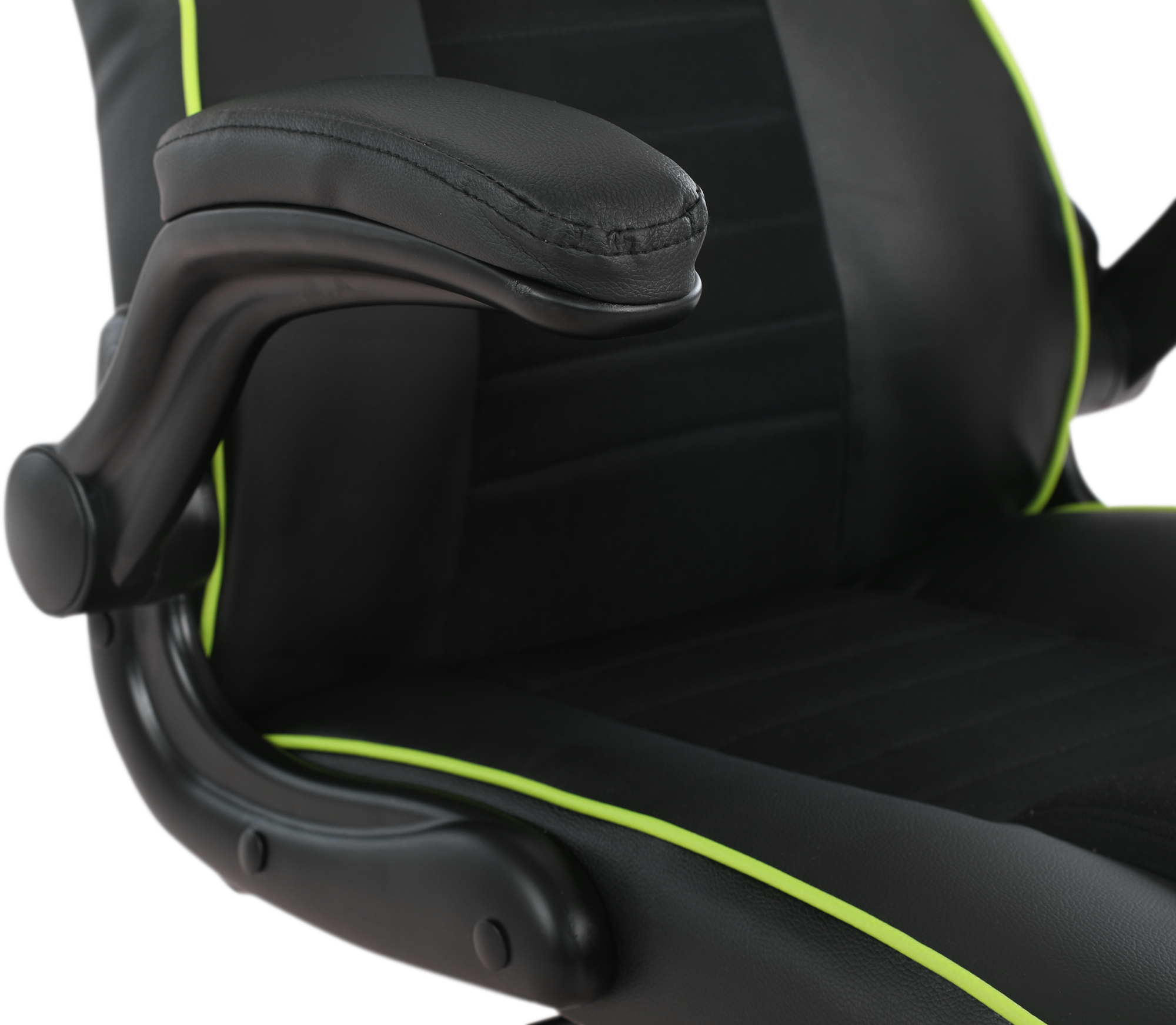 Геймерское кресло GT Racer черное с зеленым (X-2760 Black/Green) - фото 9