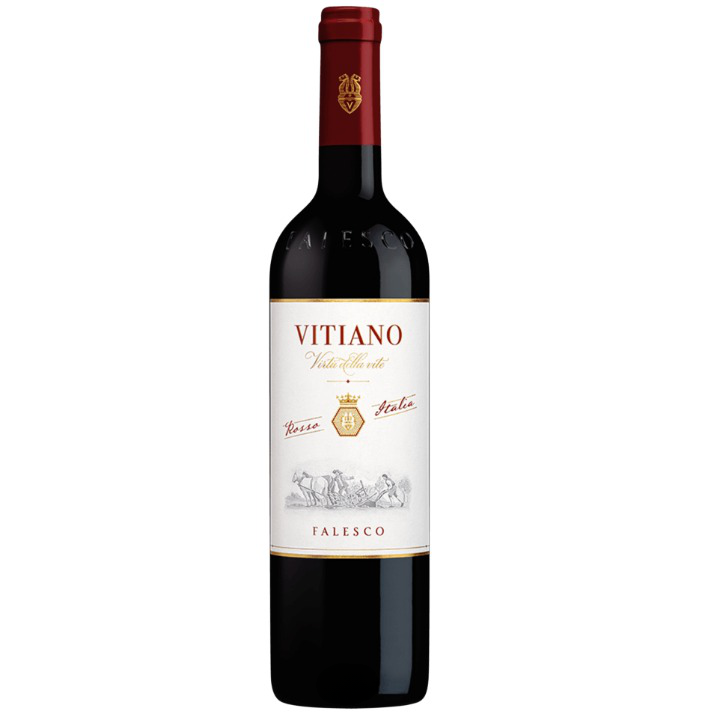 Вино Falesco Vitiano Rosso, червоне, сухе, 13,5%, 0,75 л (8000010660063) - фото 1