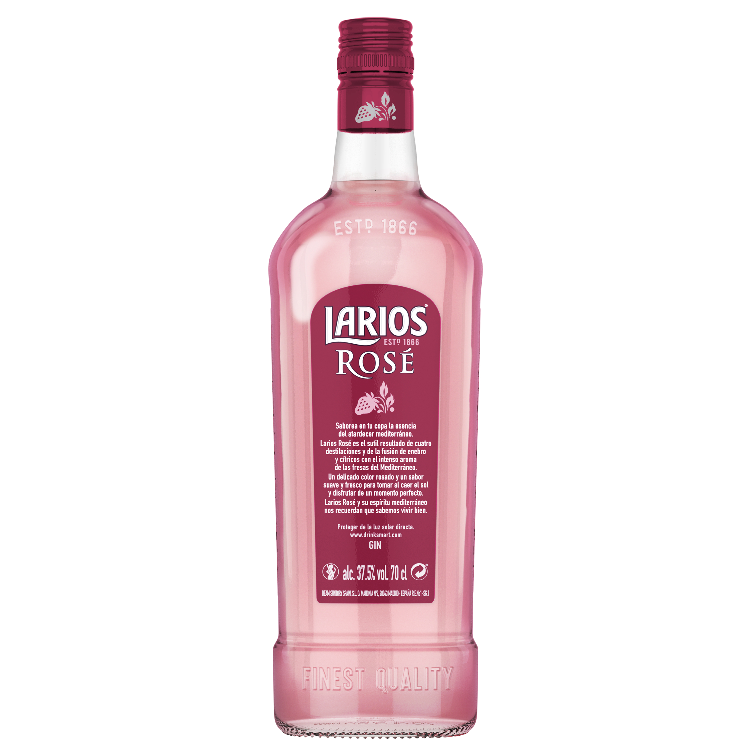 Джин Larios Rose Premium Gin, 37,5%, 0,7 л + бокал - фото 3