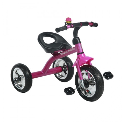 Триколісний велосипед Lorelli (Bertoni) A28, рожевий з чорним (21003) - фото 1